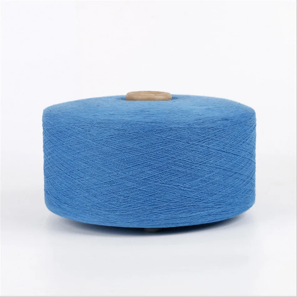 ne16s/1 蓝色棉涤纶混纺纱线用于针织和织造