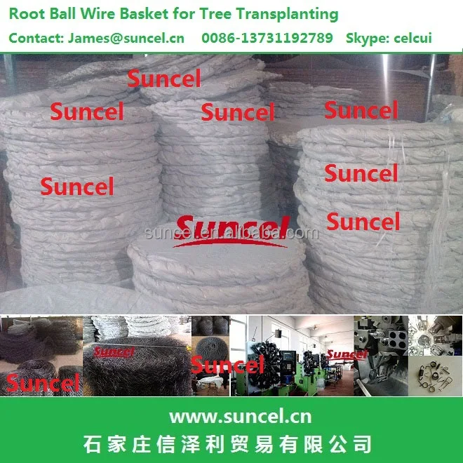 Welded Wire Basket For Root Ball And Tree Transplanting And Tree