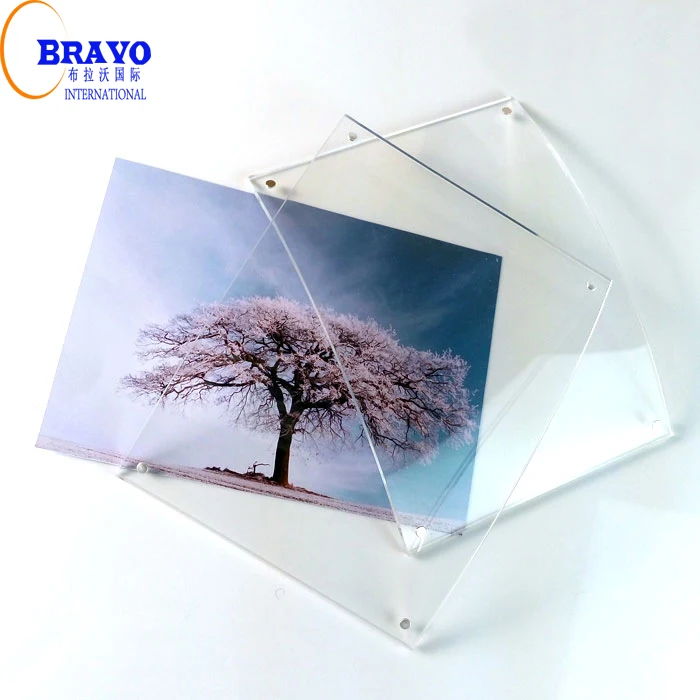 Curved Clear Acrylic Photo Frame Manufacturer Supplies Economic