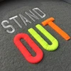 Custom China Laser Cut 3D Effect Puff Embroidery Foam Patch