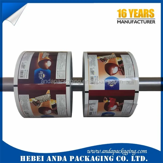 Gravure Printing Popsicle Wrapper Roll Plastic Packaging Film/ Ice Pop