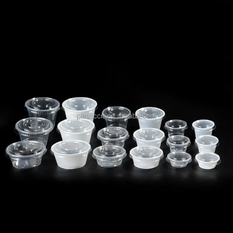25 Ml Pp Clear Small Plastic Cups With Lid Buy Small 