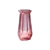 wholesale round decoration clear colored glass flower vase