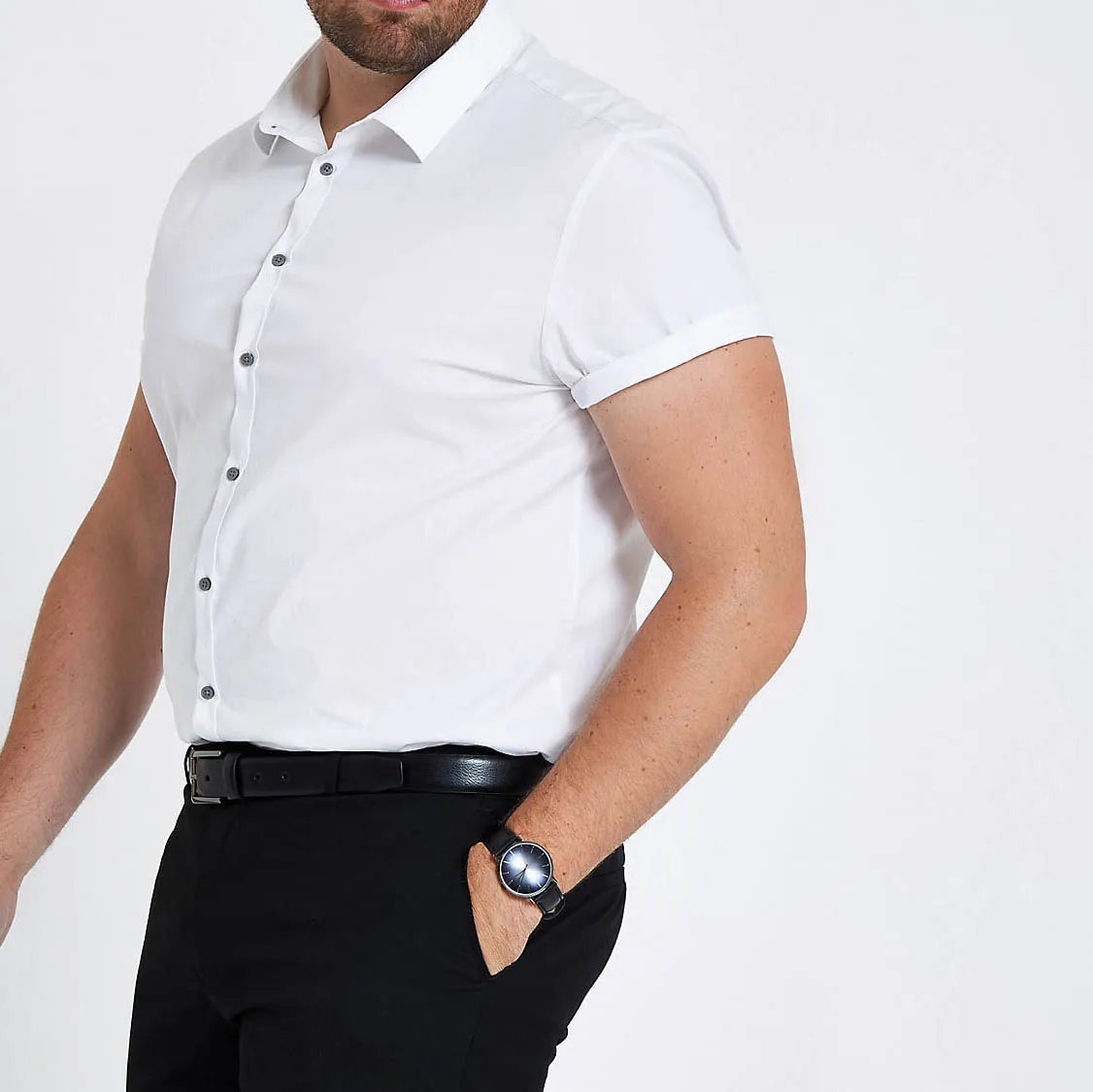 mens casual short sleeve shirts
