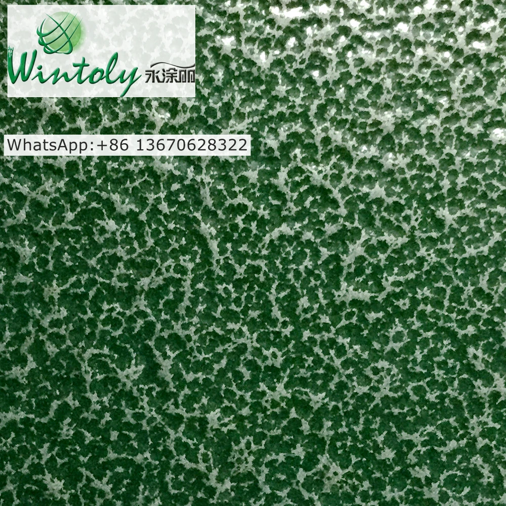 Epoxy Electrostatic Powder Coat Green Silver Vein Hammer Finish Buy