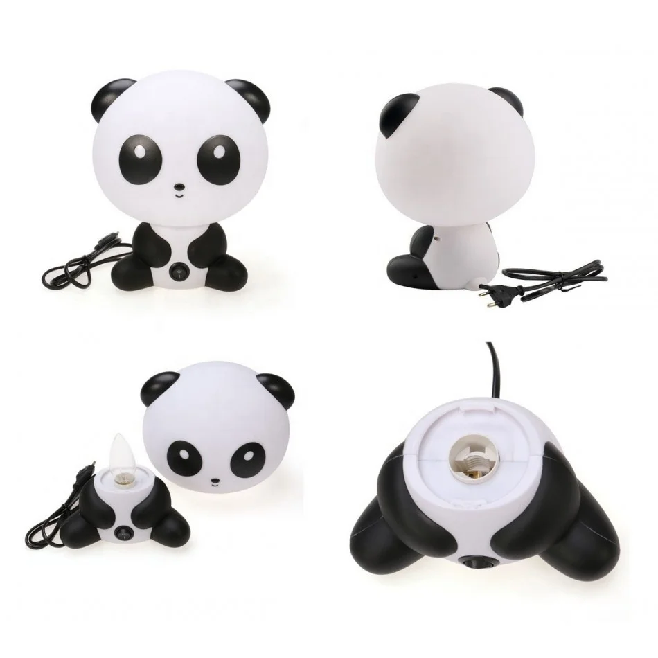 Baby kid bedroom desk panda cartoon animal plug in night light