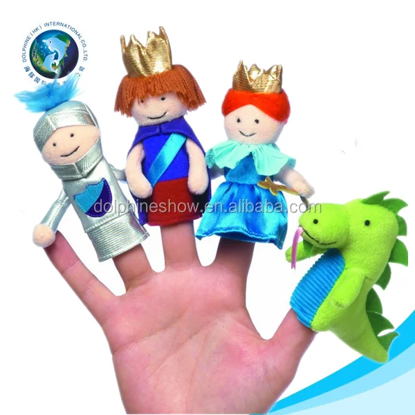 Handmade Funny Family Doll Finger Puppet Custom Cute Soft Stuffed Plush