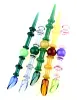 GLASS SMOKING DABBER COLORFUL PICKER 155MM LENGTH FOR SMOKING