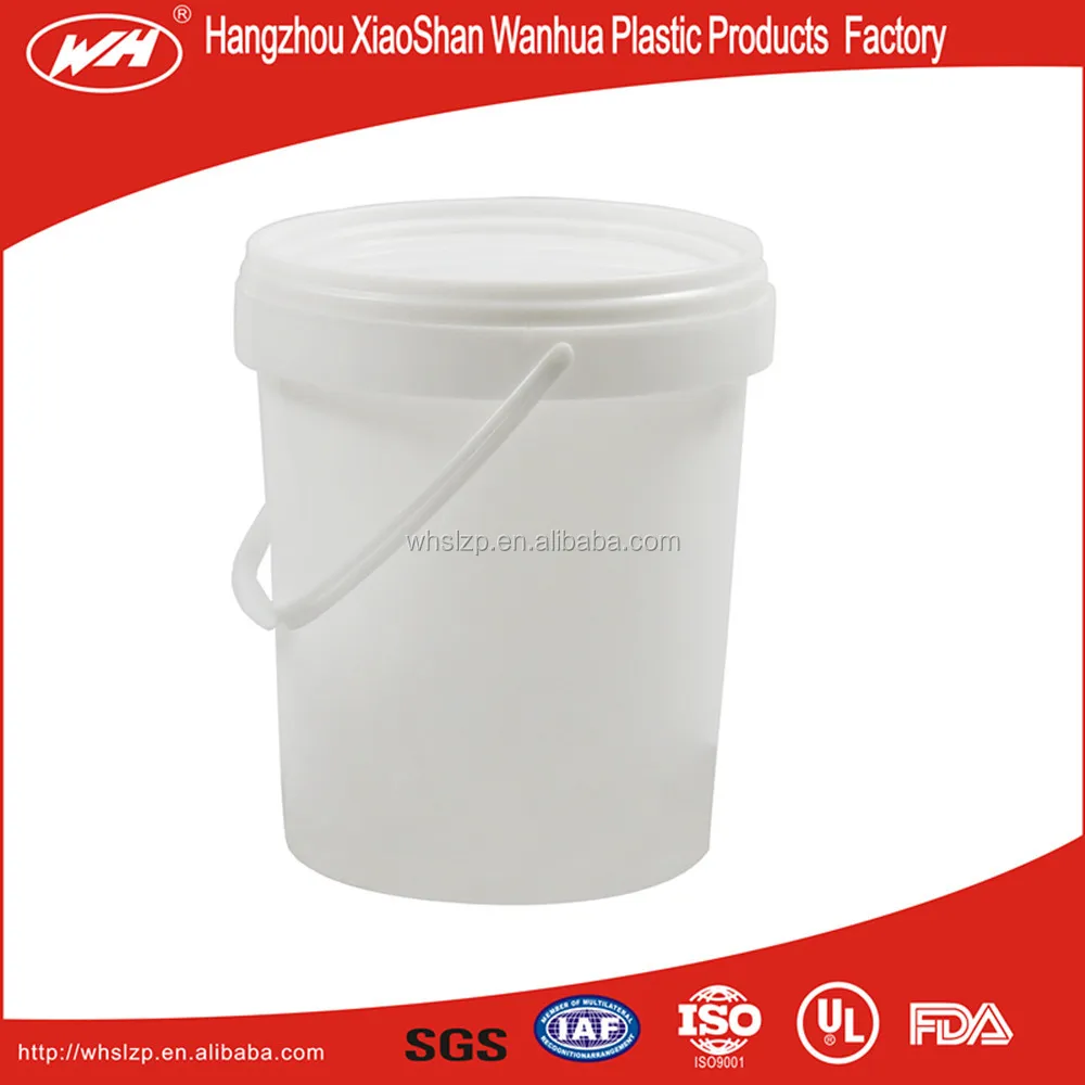 1 Gallon Clear Plastic Pail Bucket With Handle And Lid Buy 1 Gallon