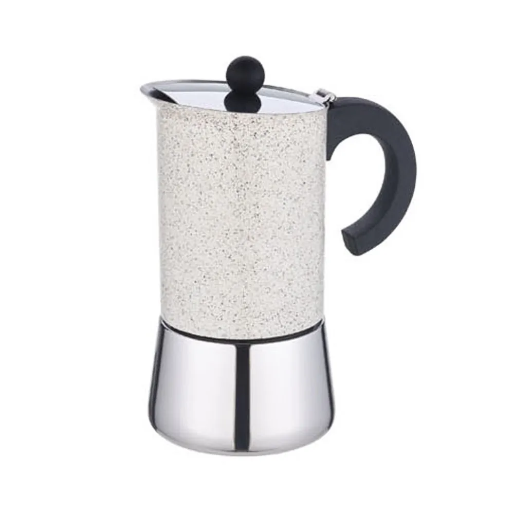 2 Cup 4 Cup 6 Cup Class Coffee Moka Pot Stainless Steel Suitable For