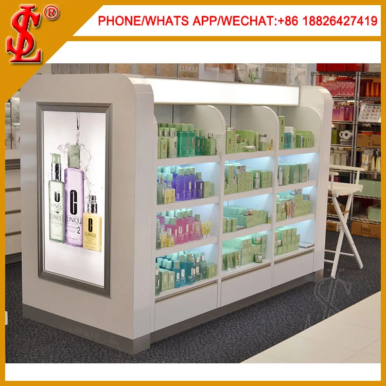 Glass Cosmetic Display Rack For Makeup Store Design Buy Glass