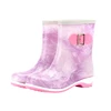 Good quality PVC material women rain shoes of kinds of colors
