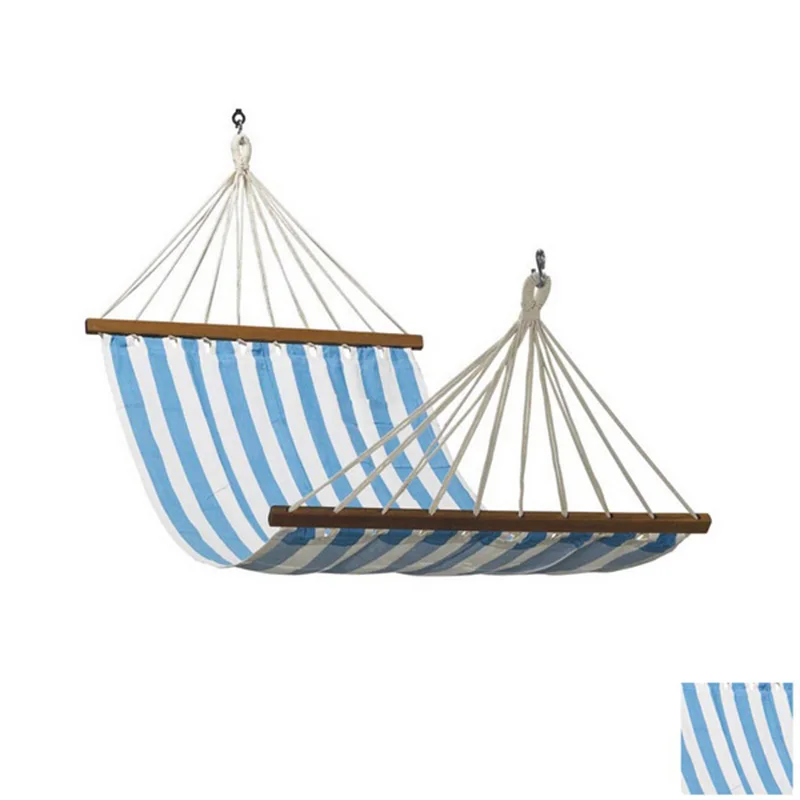 Double Person Cotton Fabric Canvas Travel Hammocks 450lbs Ultralight