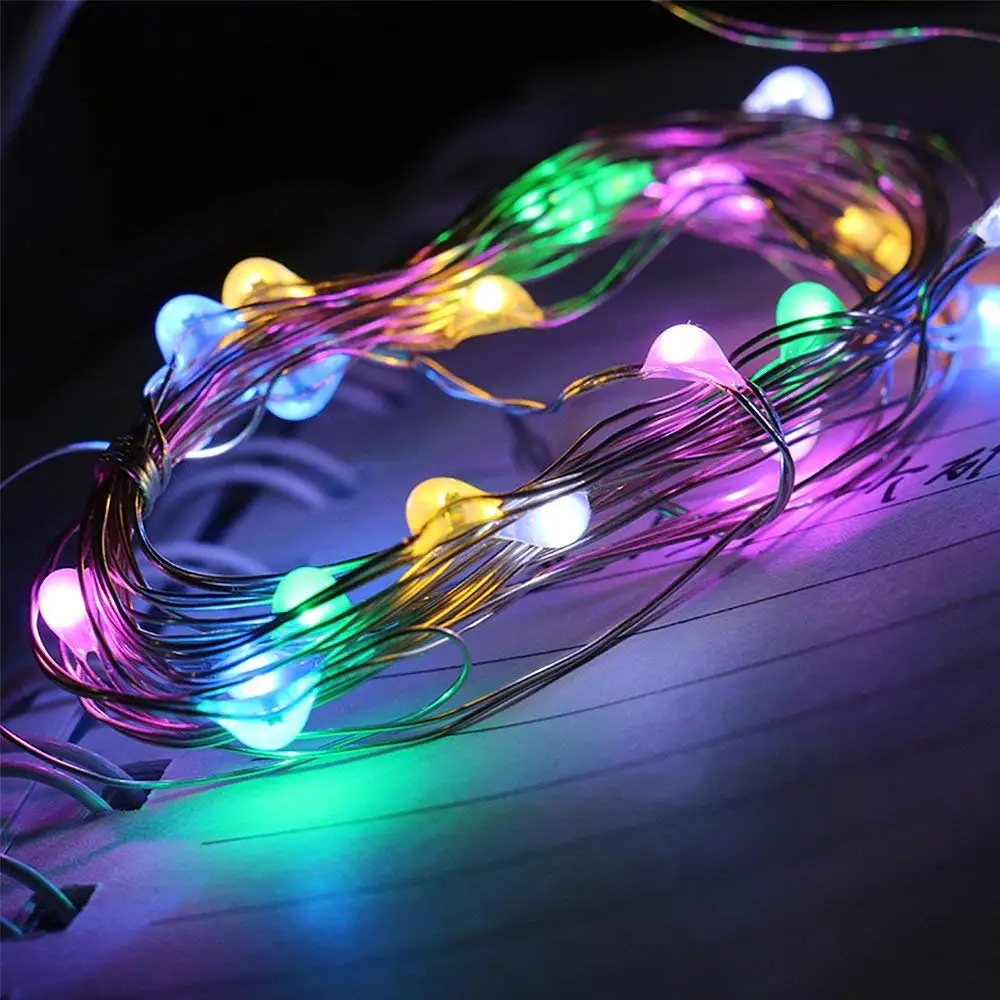 Outdoor String Lights,CQL Dimmable 33ft(10m) 100 LED String Light Copper Wire Light, Waterproof Rope Lights,Warm White, UL Certified for Christmas, Indoor and Outdoor Decoration (Colorful)