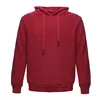 2019 new high quality 95% polyester 5% spandex red blank hoodies korean style fashion hemp hoodies