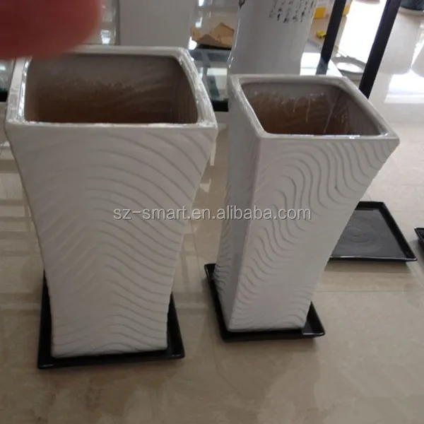 10 Inches Square Ceramic Planter Saucer Buy Square Ceramic Planter