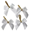 fashion design perfume bottle neck decorative bows wine bottle neck decorative bows/pre tied bow/pre made bow,ribbon bow