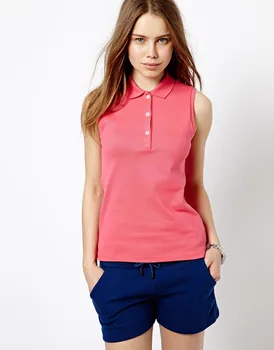 Download Women Sexy Sleeveless Pink Polo Shirts - Buy Women Sexy ...