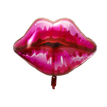 Big Kiss Mouth Red Lip Mylar Helium Foil Balloon For Valentine's Day ...