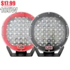 Round 9" 185W Black Spot LED Light work car 4WD 4x4 Driving off road fog light 9 inch round LED offroad Driving Light
