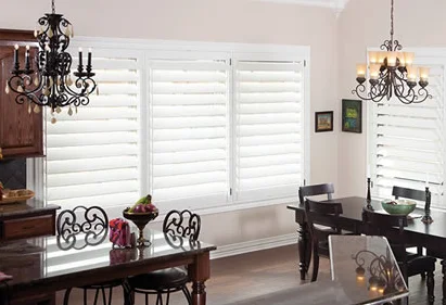 Beautiful Wood Shutters for French Door