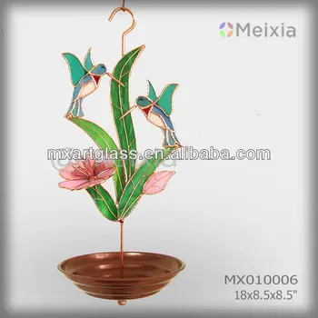 Mx010006 Garden Decor Metal Bird Feeder With Hummingbird Butterfly