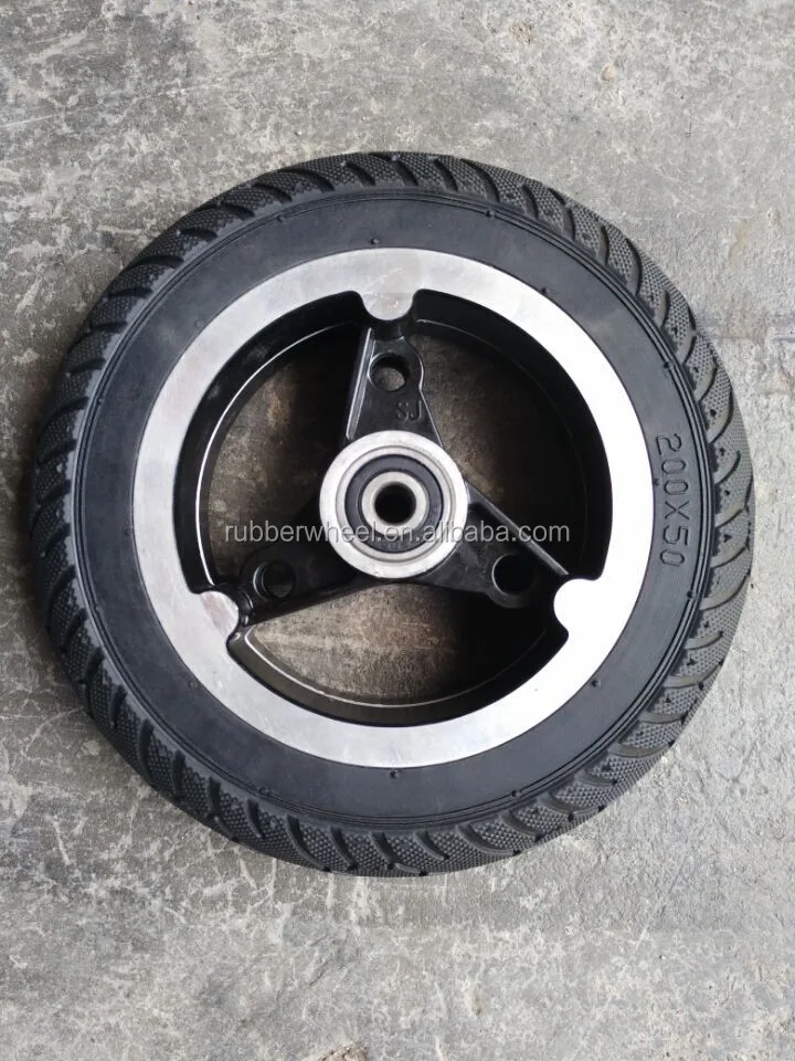 Kick Scooter 200mm Semipneumatic Rubber Wheels 200x50 Buy Semi
