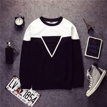 Triangle Creative Crewneck Hoodie Harajuku Streetwear Sweatshirt Skateboard 2015 Hip Hop Hoodies Men Hoody Pullover Sportswear