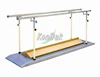 Wooden parallel bars with correction panel