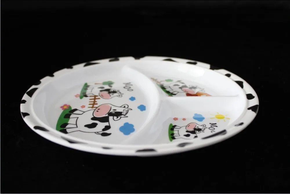 8.2inch melamine kid's meal plate