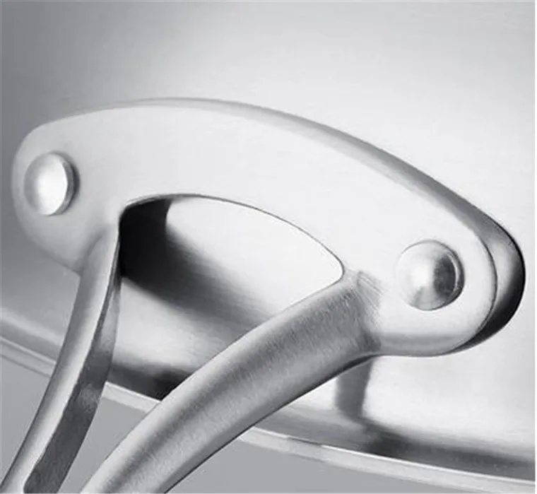 Stainless Steel 304 Nonstick Removable Handle Deep Round Frying Pan