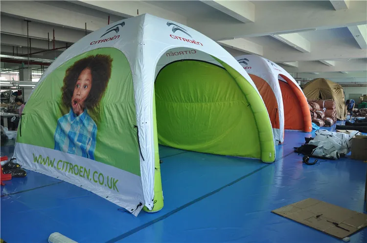 Outside party tent, medical tent,  disinfection tent