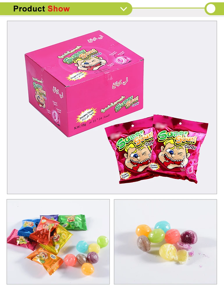 Halal Fruity Morango Center Filled Fizzy Soda Hard Boiled Strawberry