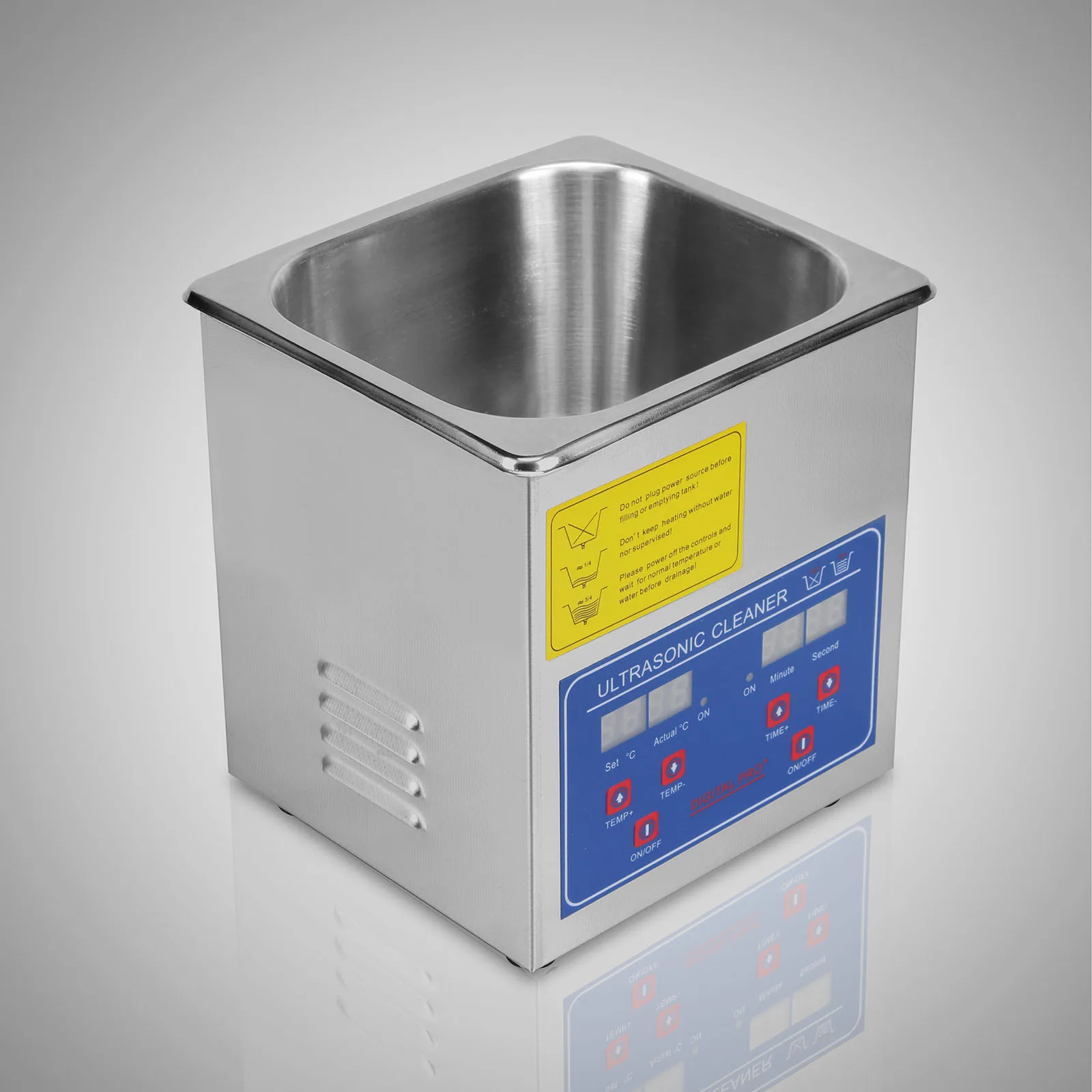 ultrasonic cleaner with 60 minute timer cycle