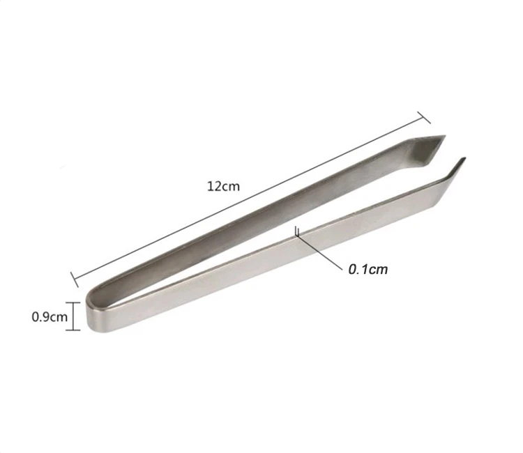 Stainless Steel Fish Pin Bone Remover Thicken Slant Tweezers Chef