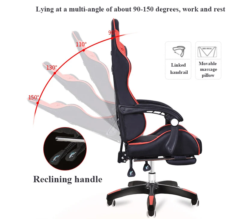 Pu Leather Steelseries Computer Game Gaming Office Racing Racer ...