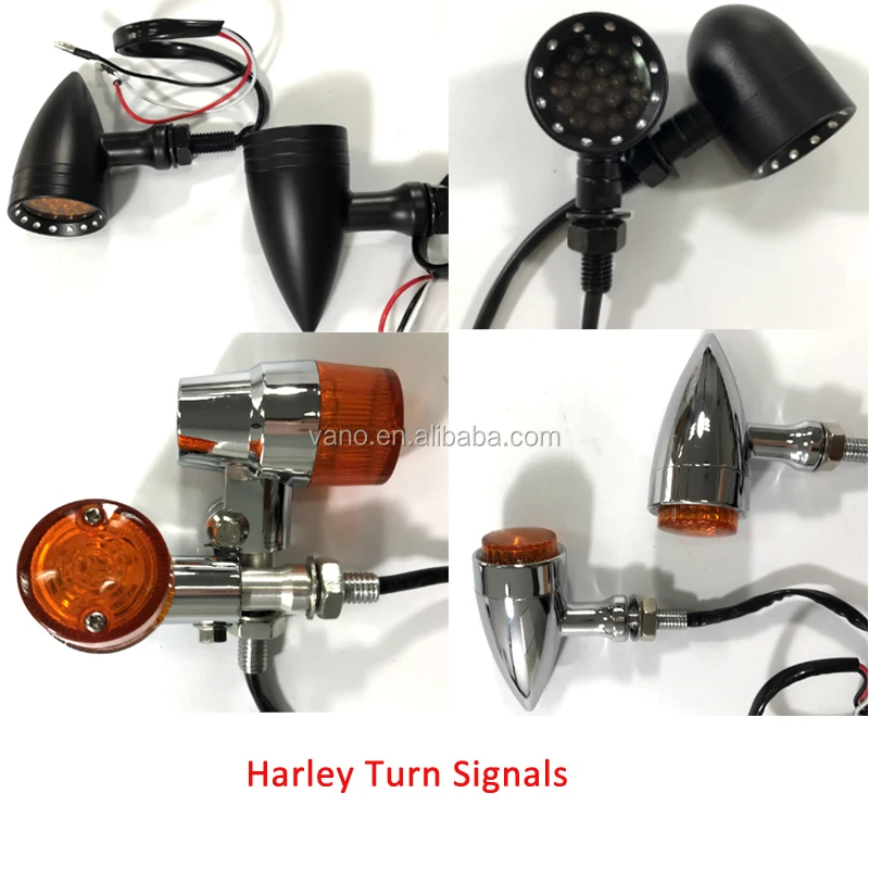 LED front star bullet blinker turn signals light for harley motorcycle