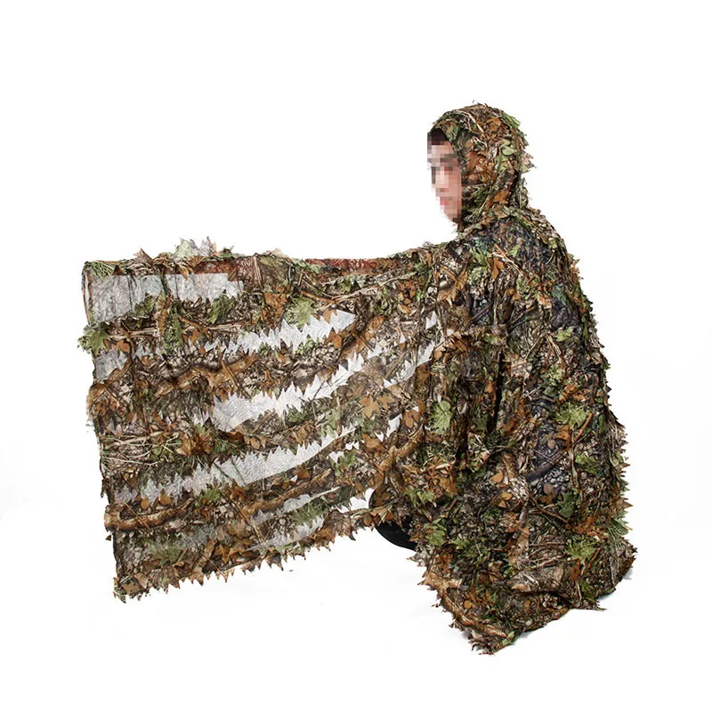 Military Camo Camouflage Clothing Ghillie Suit Green Leaf Suit Bionic Camouflage Cloak Buy
