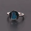 Virgin Mary Cast Enamel Blue Ring Tiny Ring For Women And Girl Gift Birthday Present Pray Girl Ring