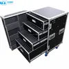 Hot Selling 4 drawers rack flight case with wheels,4 drawer racks case/ storage drawers case