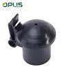 Black UV plastic electric fence post cap for T-post