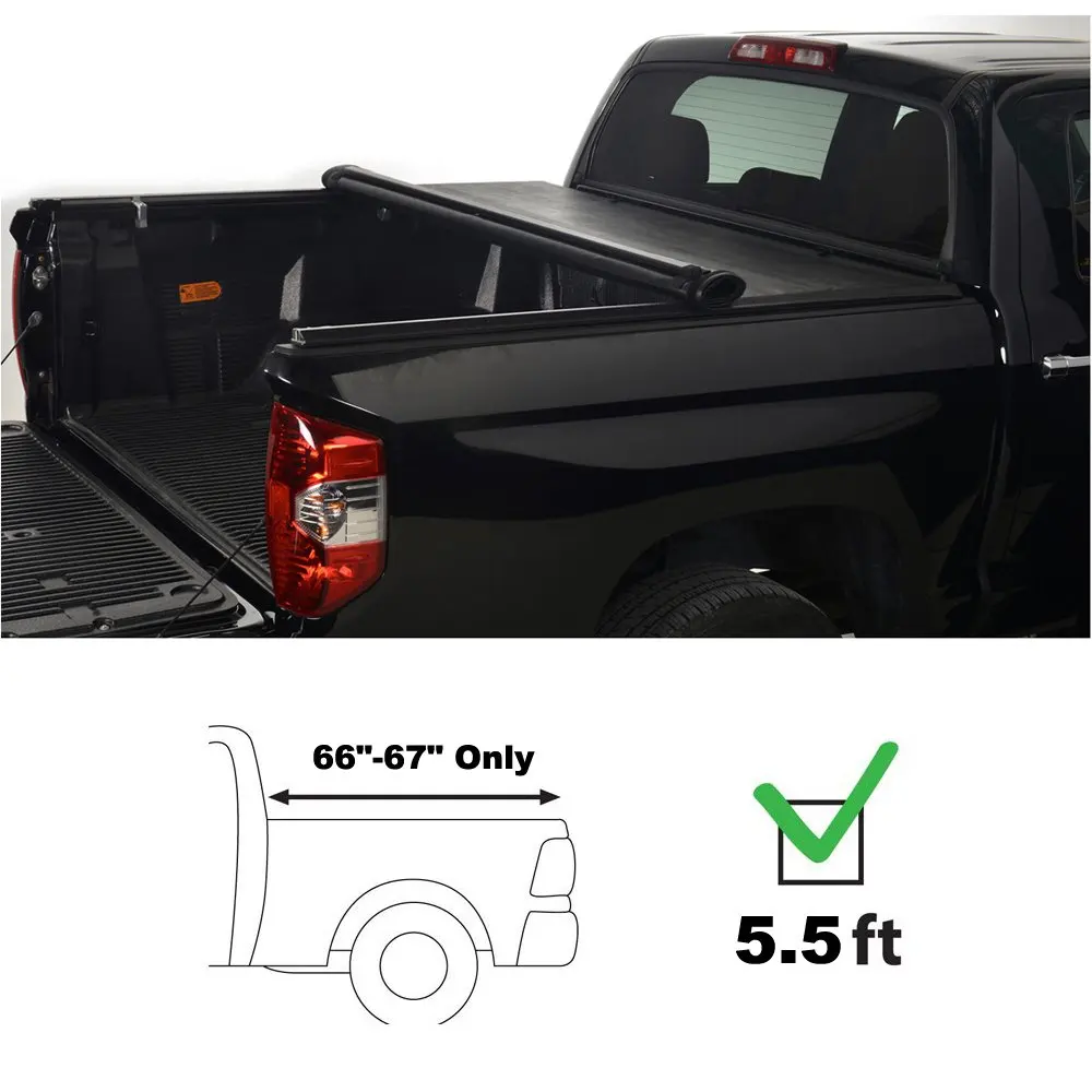 Black Soft Roll Up Tonneau Cover Fit 04 14 F150 06 08 Mark Lt 6 5 Styleside Bed Truck Bed Accessories Motors Tamerindsa Com Ar