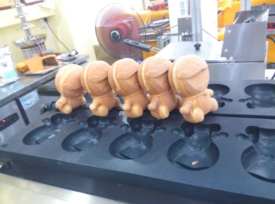 Small Business Manufacturing Machines Bear Shape Waffle Maker Custom