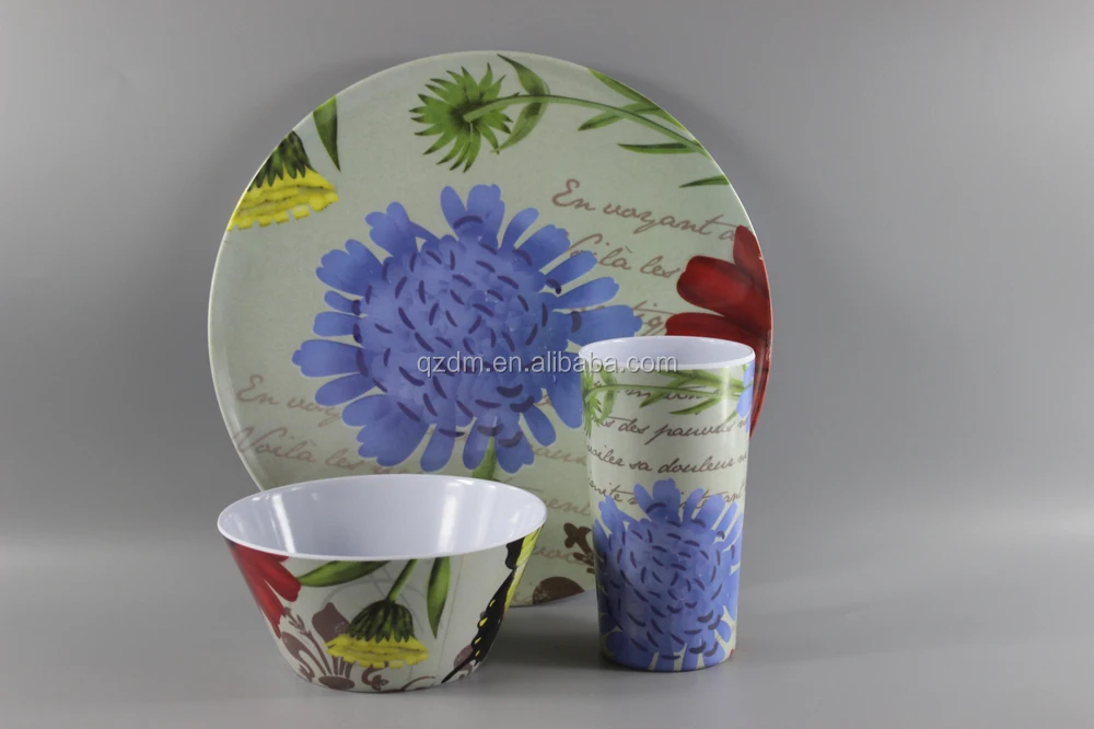 Melamine Plate/Bowl/Cup Tableware Sets For 2015
