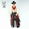 Outdoor decoration life size resin cowboy statue for sale