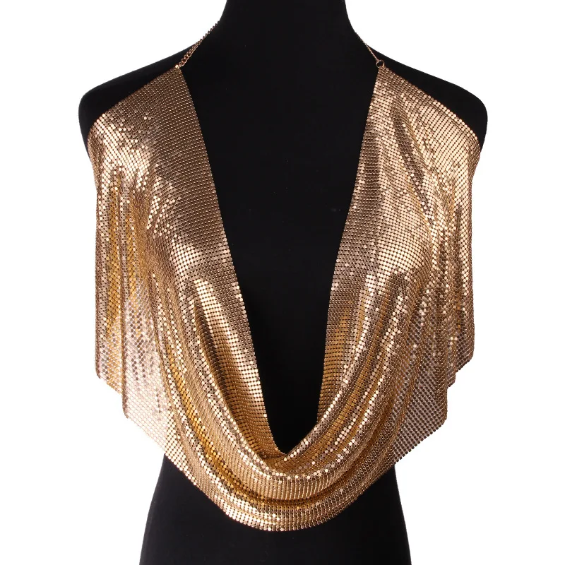 Women Costume Jewelry Gold Collar Luxury Sexy Lace Body Chain Jewelry