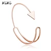 >>>Fashion Simple Rose Gold Women's Geometric Triangle Arrow Open Adjustable Bangle Metal Punk Cuff Bangle