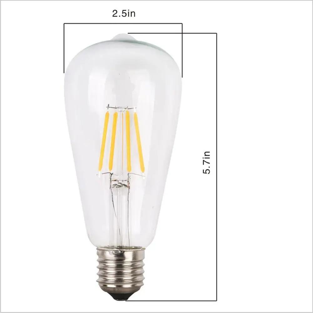 Incandescent led light bulb LED 4W 2700K Dimmable parts