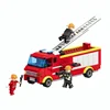 Top Sale Plastic Legoing Building Blocks Toys Kids Fire Fighter Bricks Set