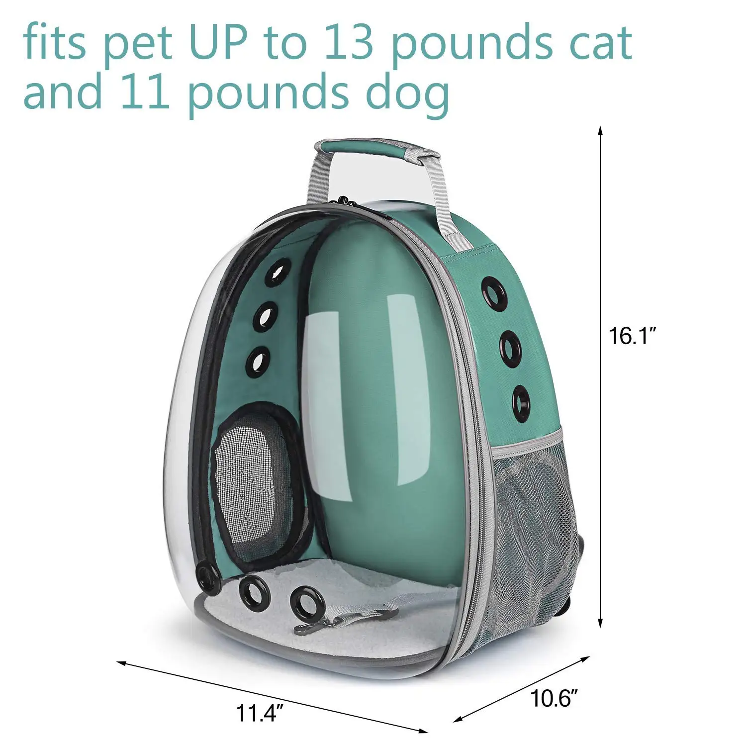 Convenient Pet Products Portable Backpacks Pet Carrier Bag Clear Cat